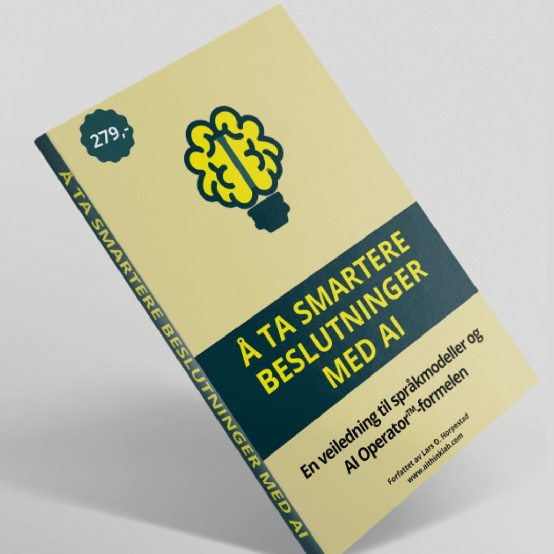 Lars O. Horpestad med boken Making Smarter Decisions with AI - A ta Smartere Beslutninger med AI